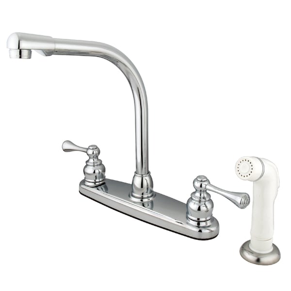 8" Centerset Kitchen Faucet, Chrome